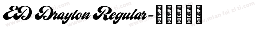 ED Drayton Regular字体转换
